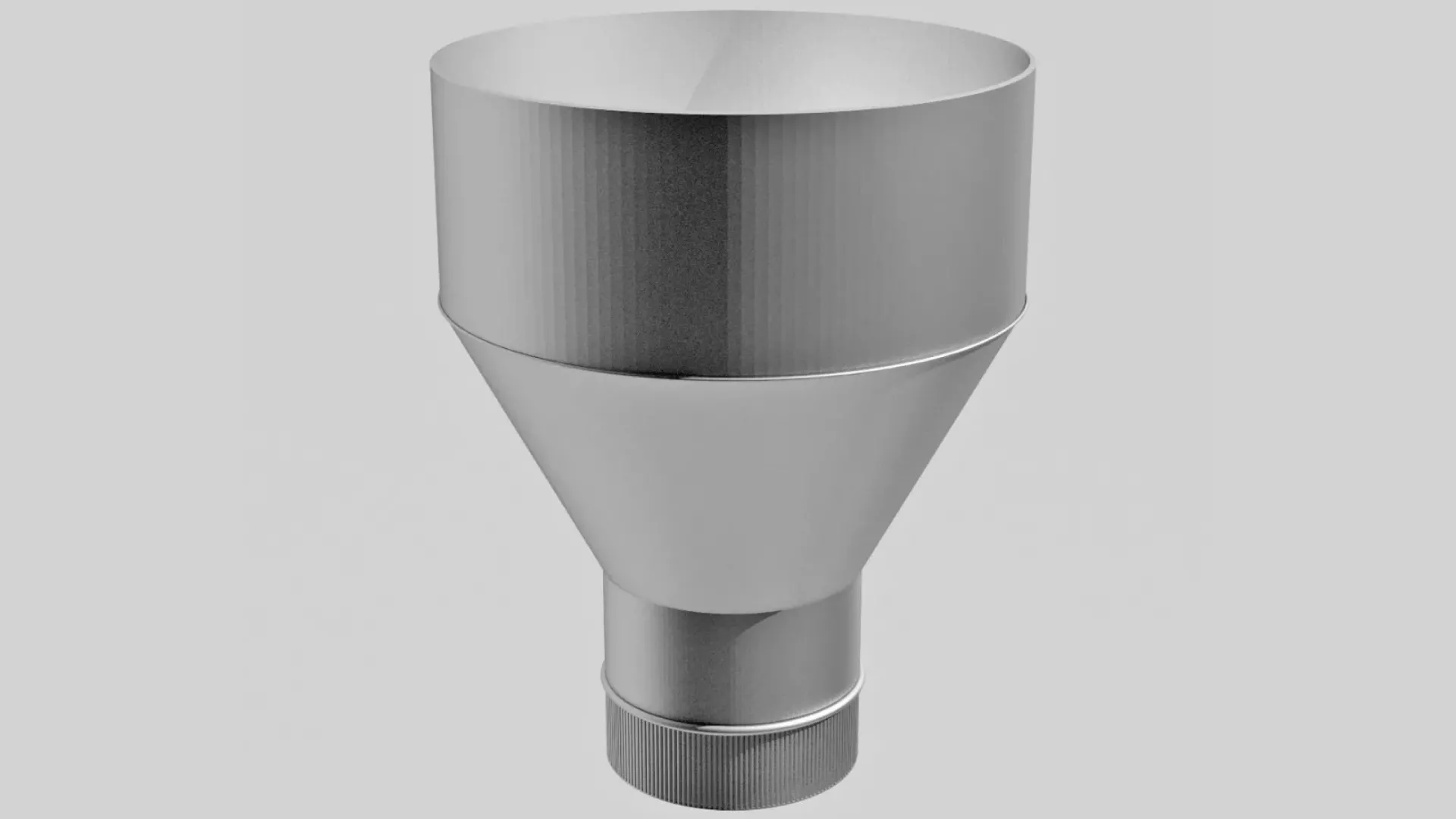 Воронка водосточная ПВХ белый